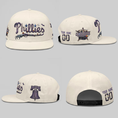 Philadelphia Phillies Nightmare Snapback Personalized Cap - Printed