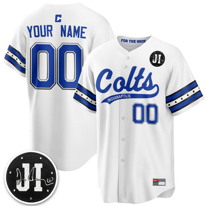 Indianapolis Colts 2026 Rivalries Baseball Vapor Custom Jersey - Stitched