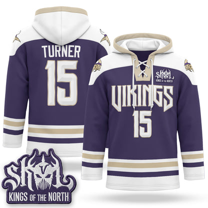 Minnesota Vikings 2026 Rivalries Fleece-Lined Hockey Hoodie - Stitched