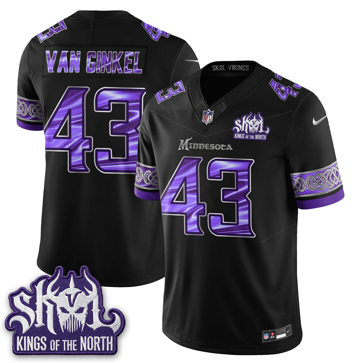 MIN Fangear Edition Warrior Skol Patch Vapor Jersey - Stitched