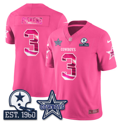 DAL Breast Cancer Awareness Edition Vapor Jersey - Stitched
