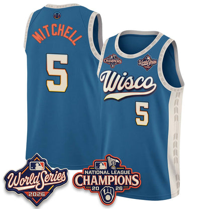 MIL 2026 NL Champions Basketball Jersey - Stitched