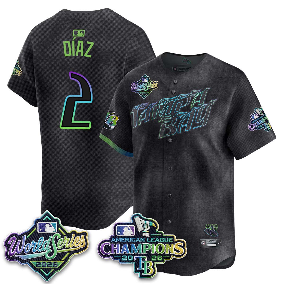 TB 2026 AL Champions Vapor Jersey - Stitched