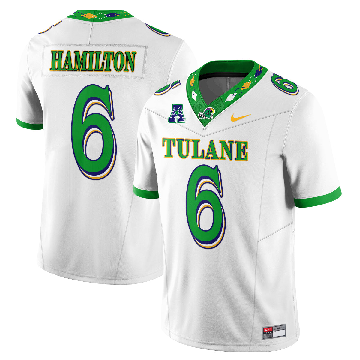 Tulane Green Wave 2026 City Football Vapor Jersey - Stitched