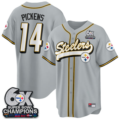 PIT 6x SBowl Baseball Vapor Jersey - Stitched