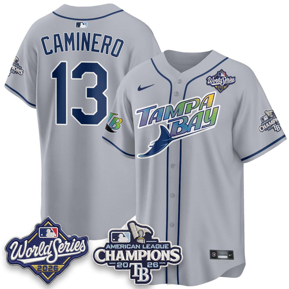 TB 2026 AL Champions Vapor Jersey - Stitched