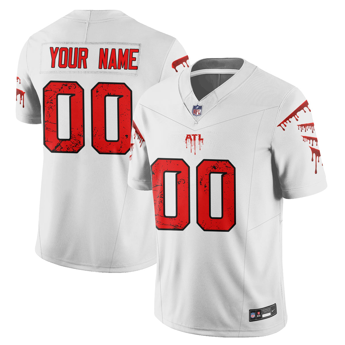 Atlanta Falcons x Slasher Edition Vapor Custom Jersey - Stitched