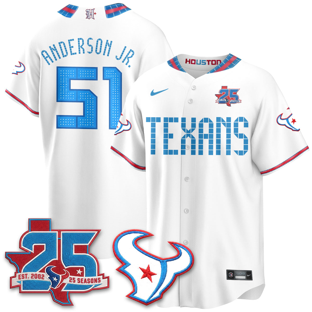 HOU 2026 Rivalries Baseball Vapor Jersey - Stitched
