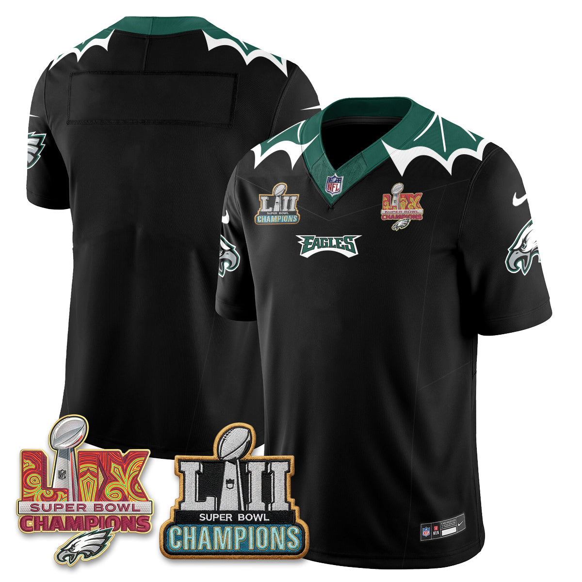 Philadelphia Eagles x Bat Edition Vapor Jersey - Stitched