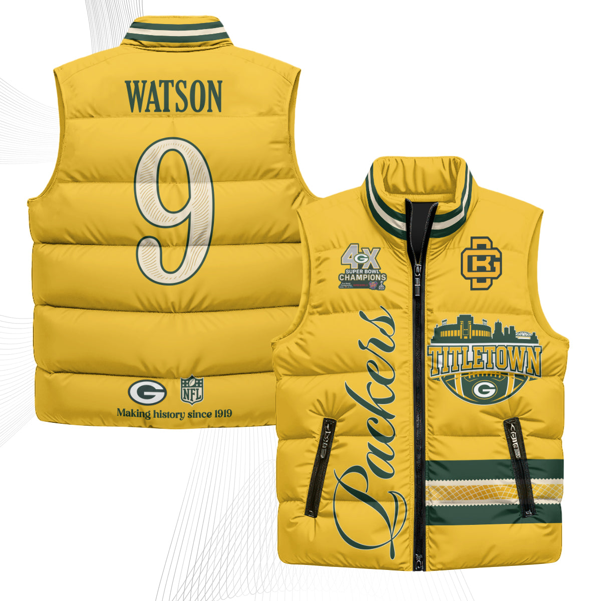 GB 2026 Rivalries Puffer Vest - Printed