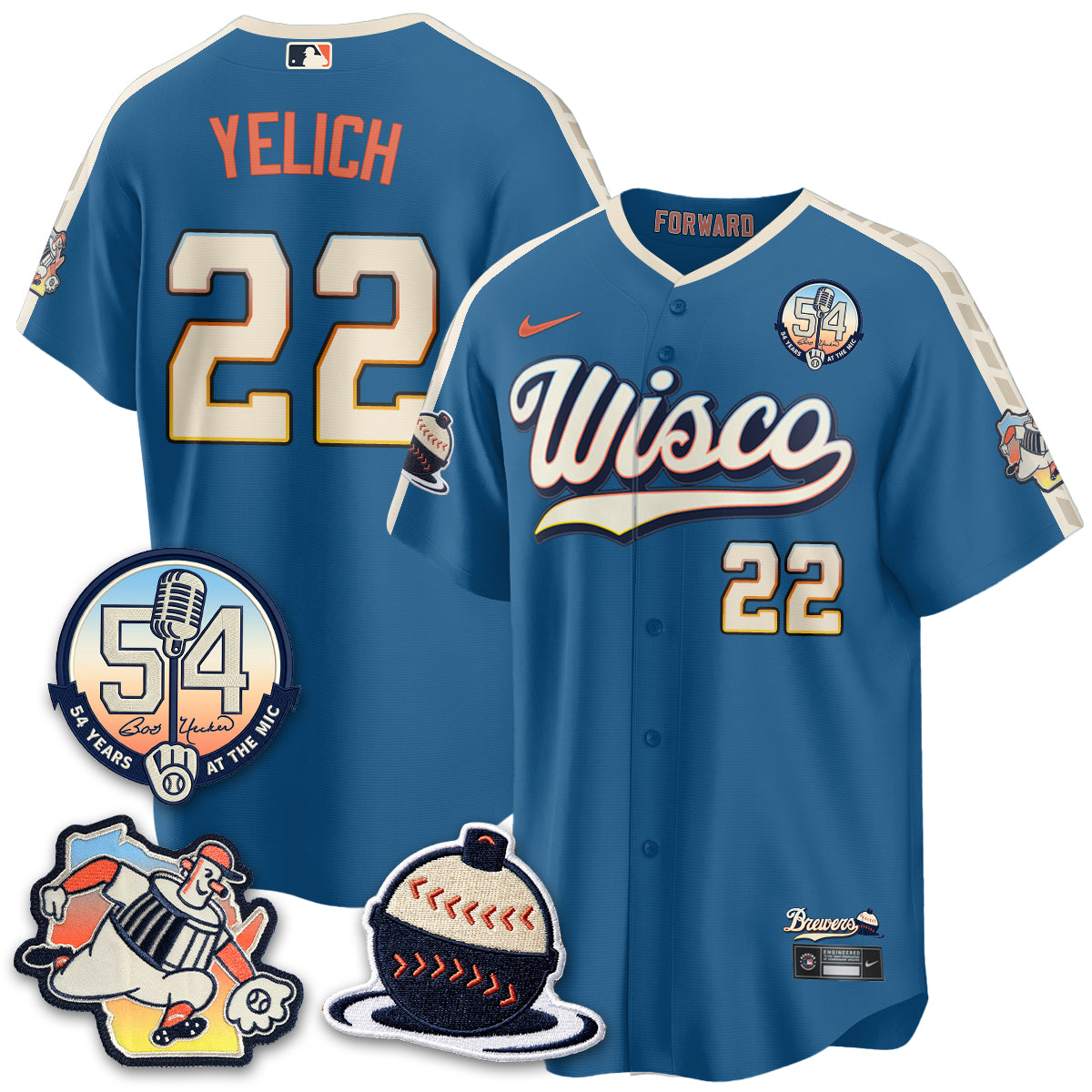 MIL 2026 City Connect Bob Uecker Vapor Limited Jersey - All Stitched V1