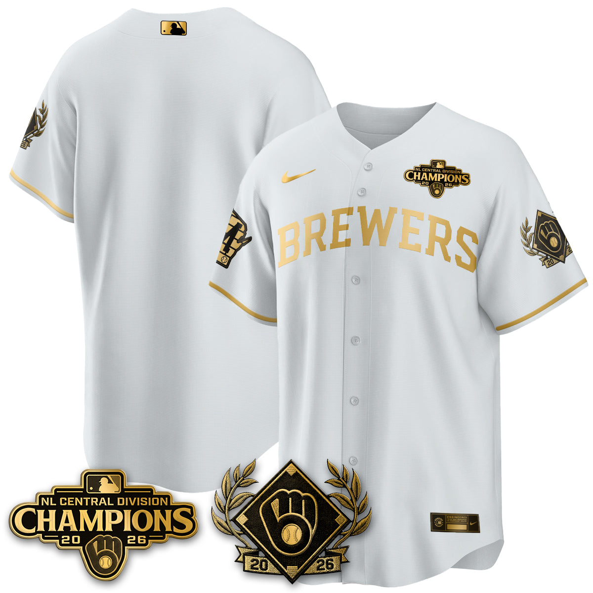 MIL 2026 NL Division Champs Vapor Jersey - Stitched