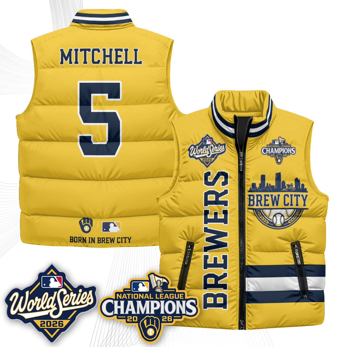 MIL 2026 NL Champions Puffer Vest - Printed