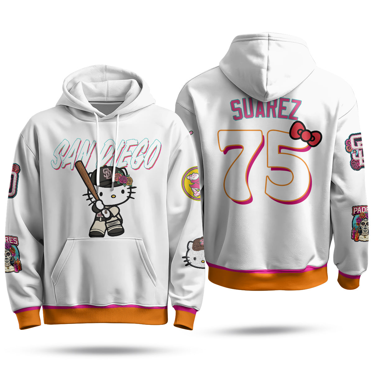 San Diego Padres x Meow KT Hoodie - Stitched