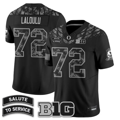 Oregon Ducks 2026 Salute to Service Vapor Jersey - Stitched