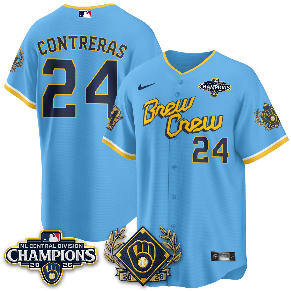 MIL 2026 NL Division Champs Vapor Jersey - Stitched