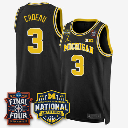 MICH 2026 NCAA Men's Basketball Champions Limited Jersey - All Stitched
