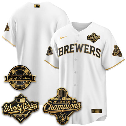 MIL 2026 WS Champions - Bob Uecker Patch Vapor Jersey - Stitched