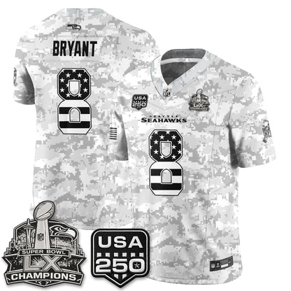 Seattle Seahawks 2026 Salute to Service Edition Vapor Jersey - Stitched
