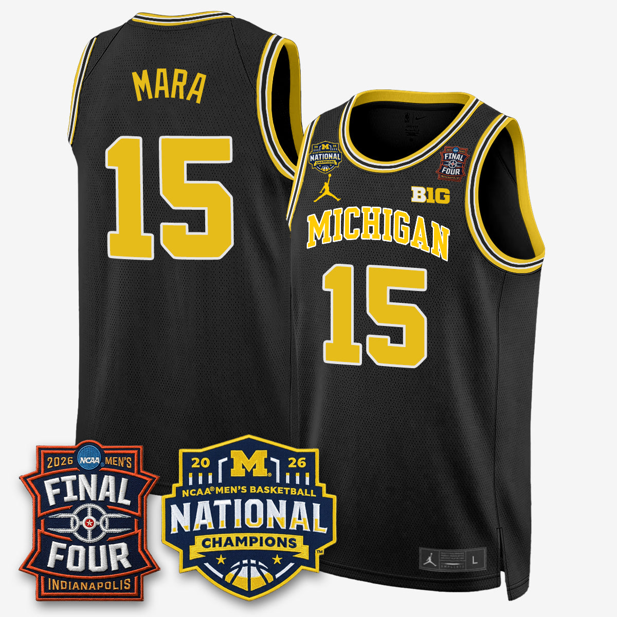 MICH 2026 NCAA Men's Basketball Champions Limited Jersey - All Stitched