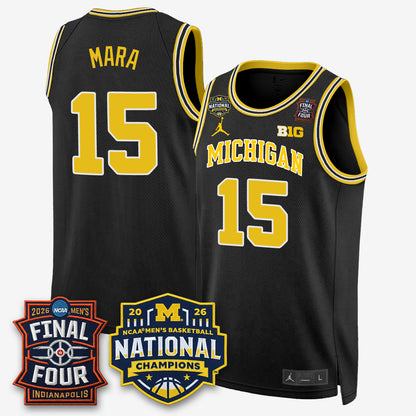MICH 2026 NCAA Men's Basketball Champions Limited Jersey - All Stitched