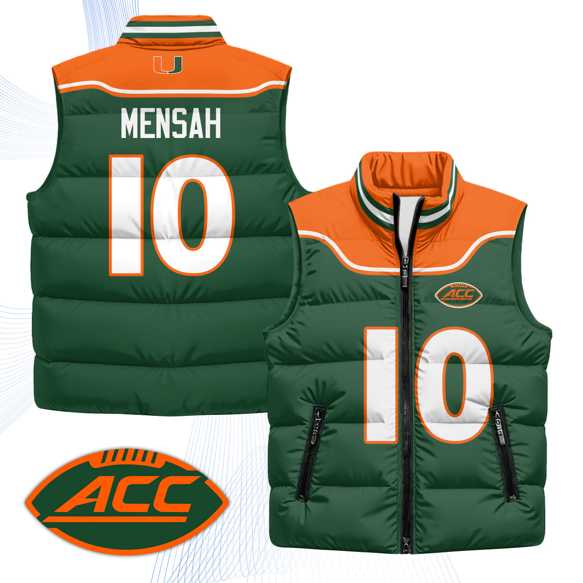 MIA 2001 Throwback Puffer Vest - Printed