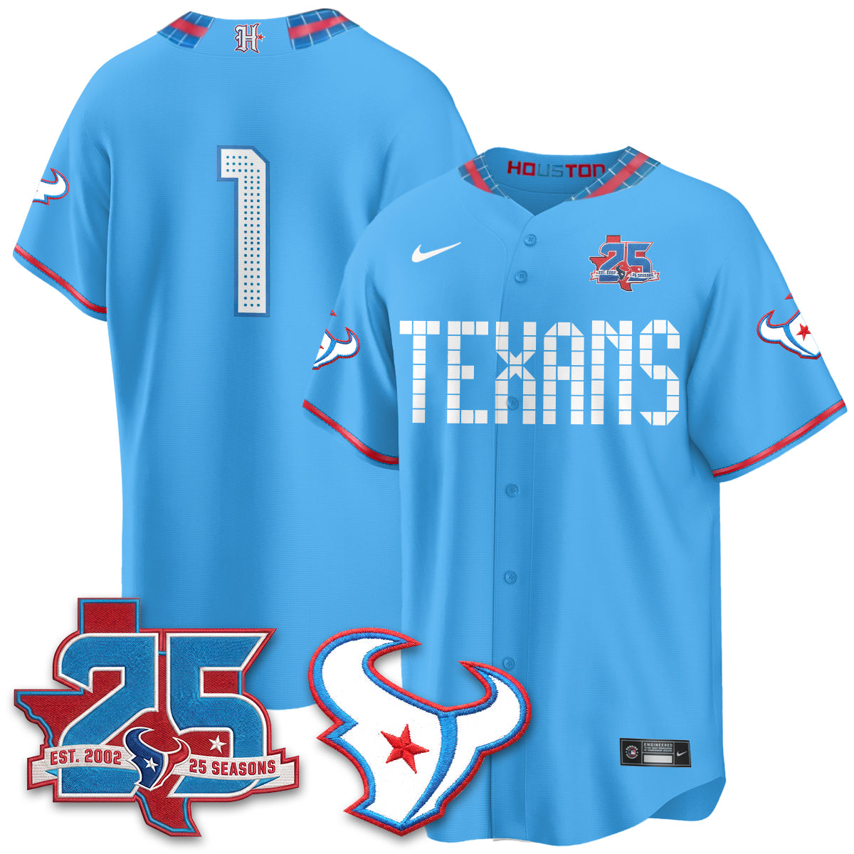HOU 2026 Rivalries Baseball Vapor Jersey - Stitched