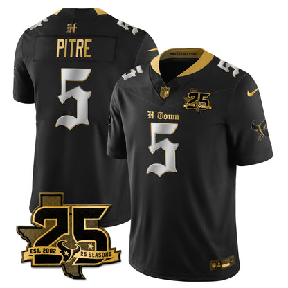 HOU 25th Seasons in 2026 Gothic Vapor Gold Edition Limited Jersey - All Stitched
