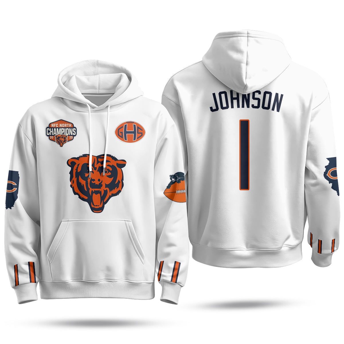 Chicago Bears 2026 Rivalries Hoodie - Stitched