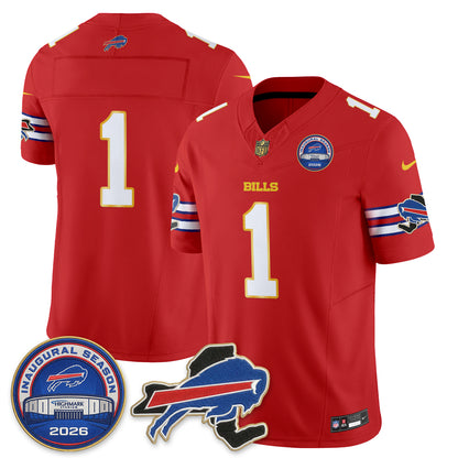 BUF 2026 Gold Trim Edition Vapor Jersey - Stitched