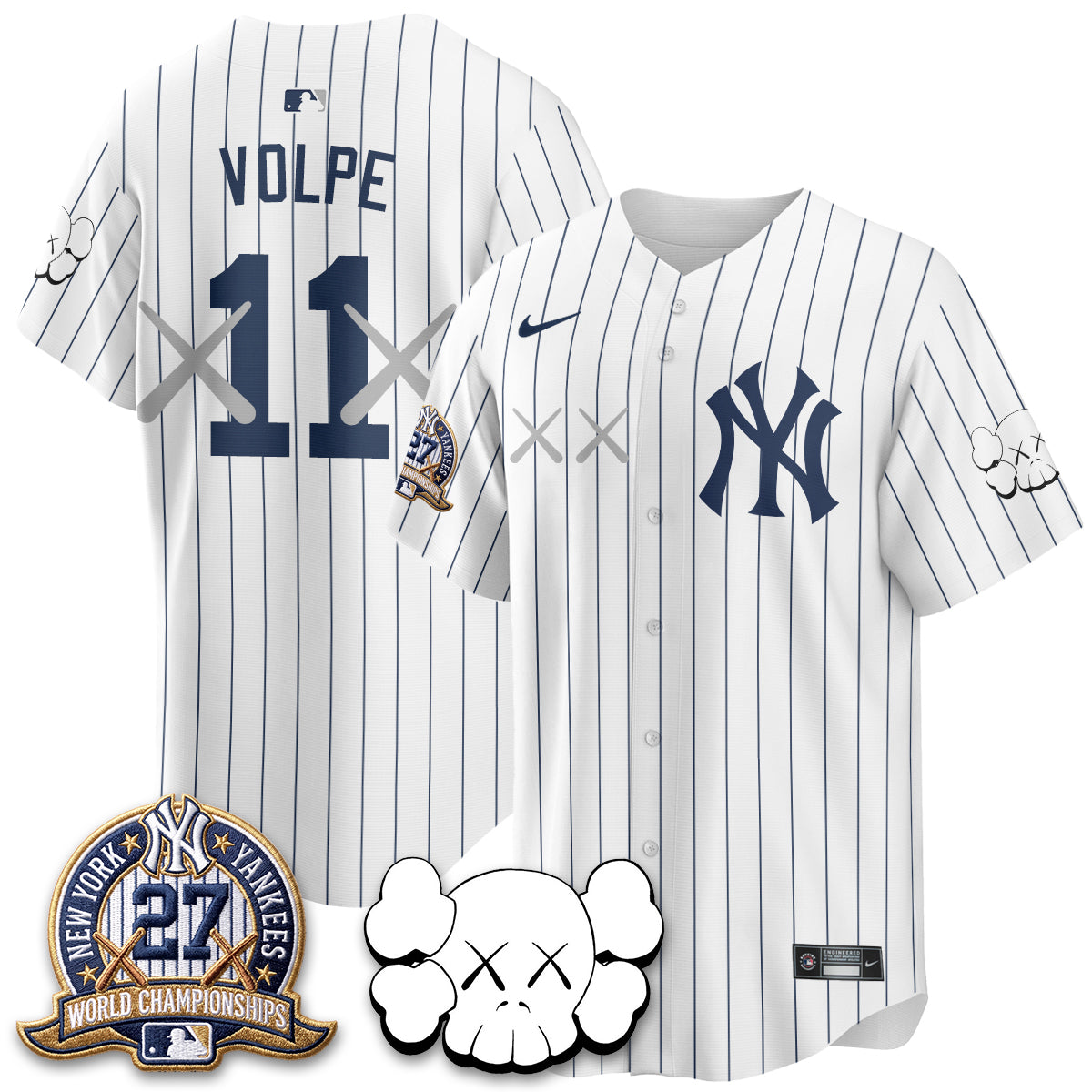 New York Yankees x KAWS Edition Vapor Jersey - Stitched