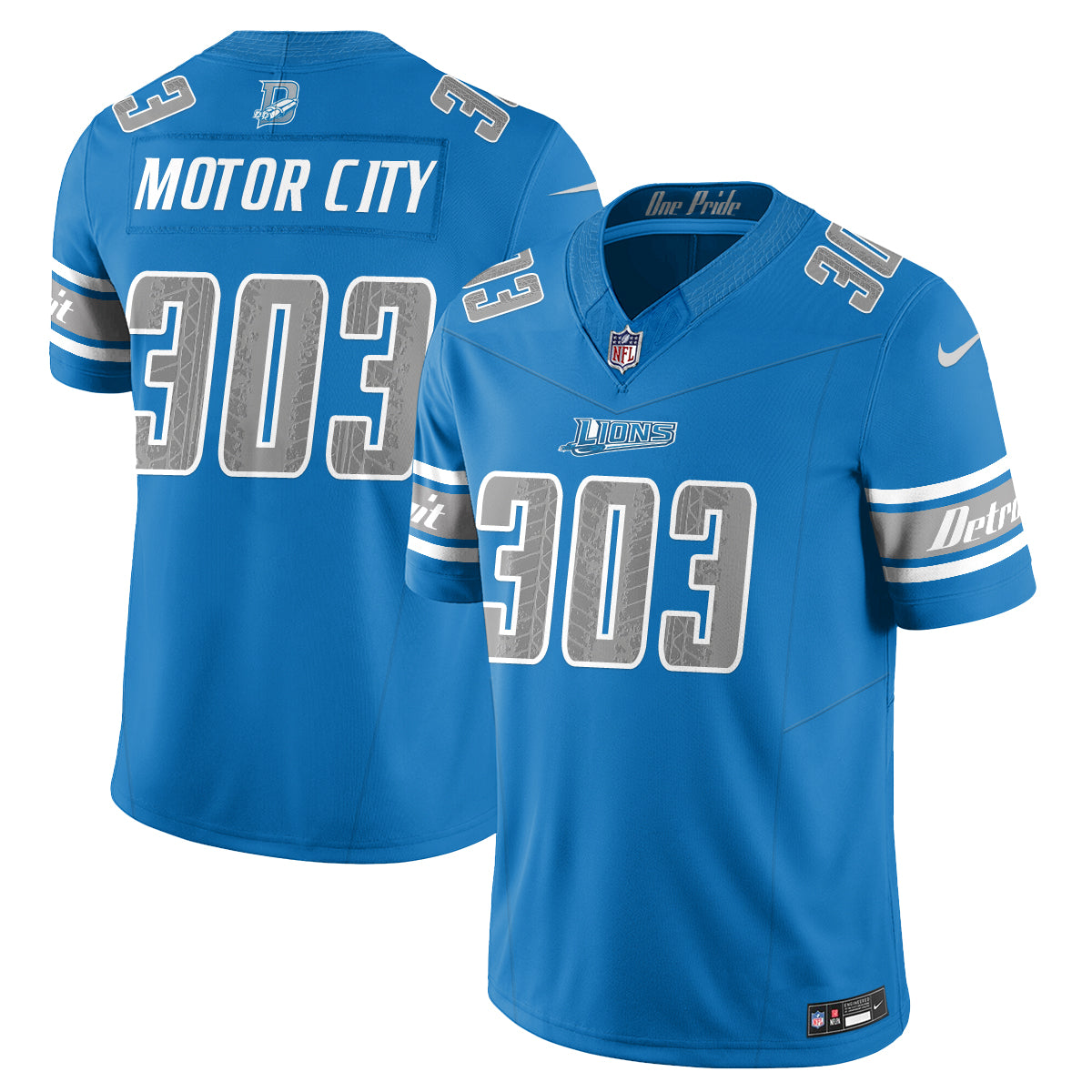 DET Fangear Edition Vapor Jersey - Stitched