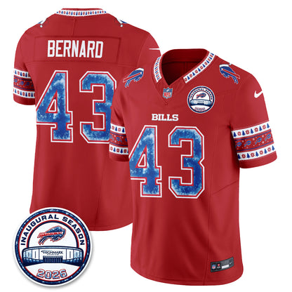 Buffalo Bills Xmas Edition Vapor Jersey - Stitched
