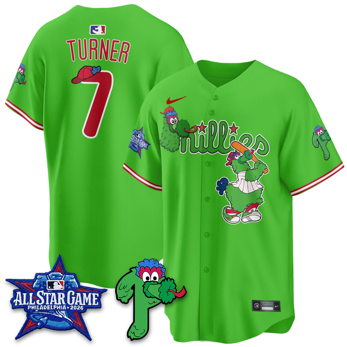 Philadelphia Phillies Phanatic Vapor Limited Jersey - Stitched