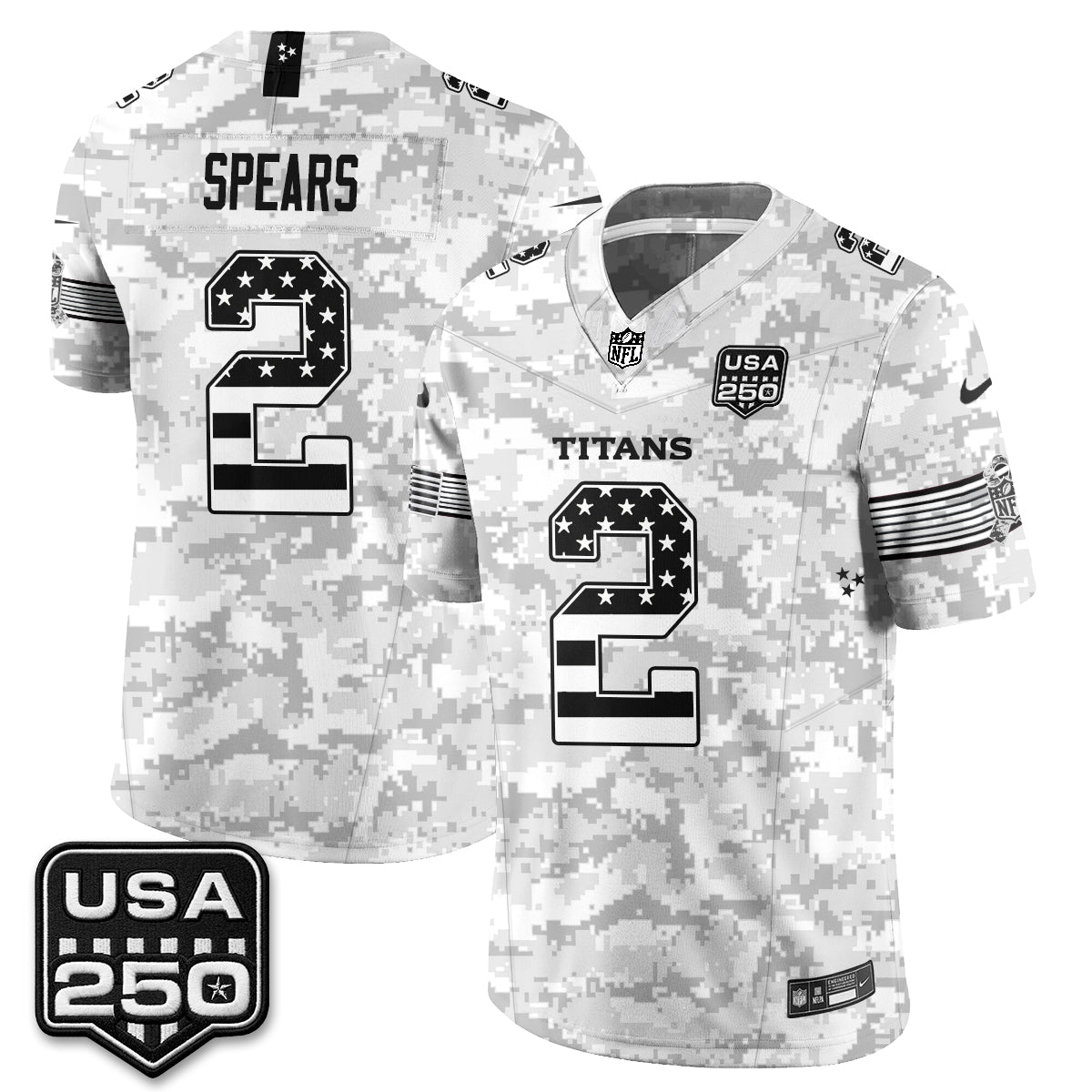 Tennessee Titans 2026 Salute to Service Edition Vapor Jersey - Stitched
