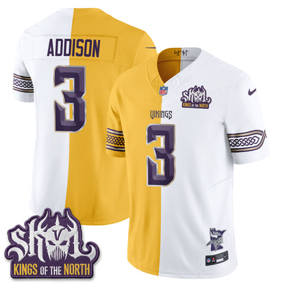 Minnesota Vikings 2026 Rivalries Split V2 Vapor Jersey - Stitched