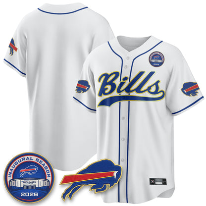 Buffalo Bills 2026 Gold Trim Baseball Edition Vapor Jersey - Stitched
