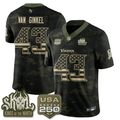 MIN 2026 Salute to Service Edition Vapor Jersey - Stitched