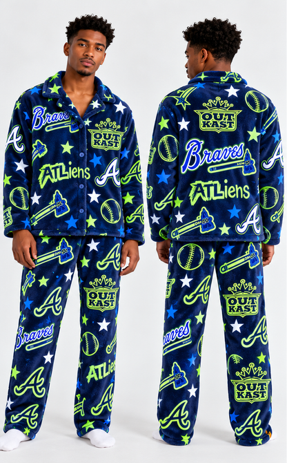 ATL x Outkast 30th Anniversary Flannel Pajama Set - Printed