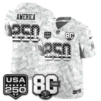 San Francisco 49ers 2026 Salute to Service Edition Vapor Jersey - Stitched