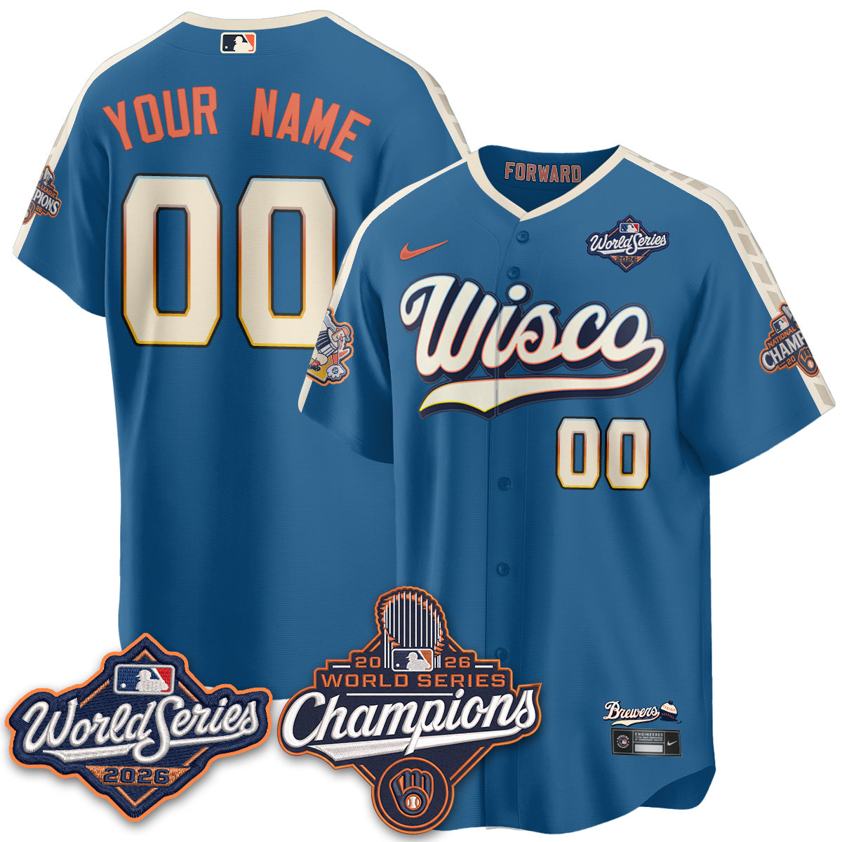 MIL 2026 WS Champions Custom Vapor Jersey - Stitched