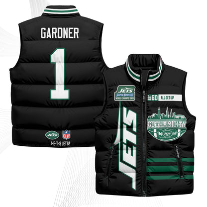 NYJ Gotham City Puffer Vest - Printed