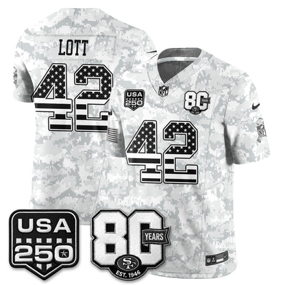 San Francisco 49ers 2026 Salute to Service Edition Vapor Jersey - Stitched