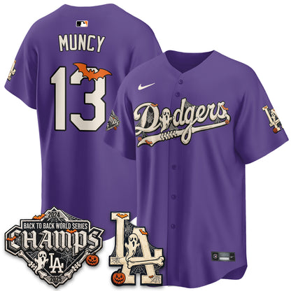 Los Angeles Dodgers Halloween 2026 Vapor Jersey - Stitched