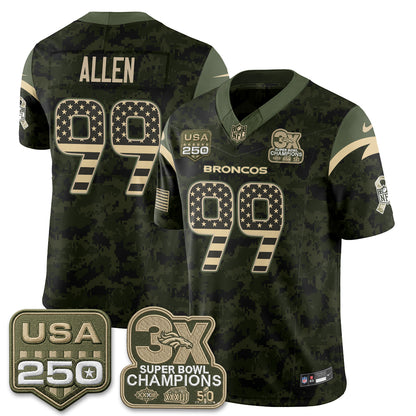 DEN 2026 Salute to Service Edition Vapor Jersey - Stitched