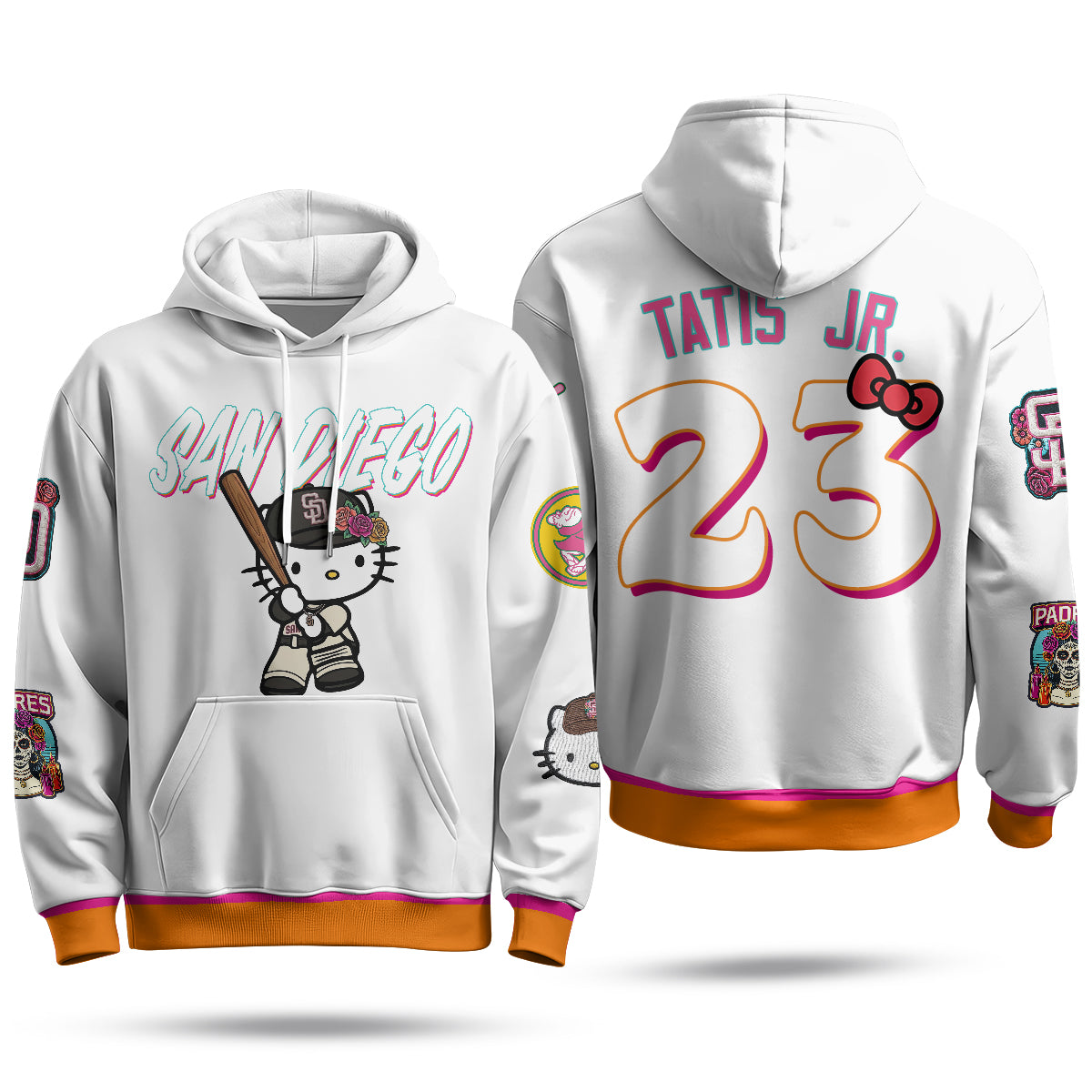 San Diego Padres x Meow KT Hoodie - Stitched