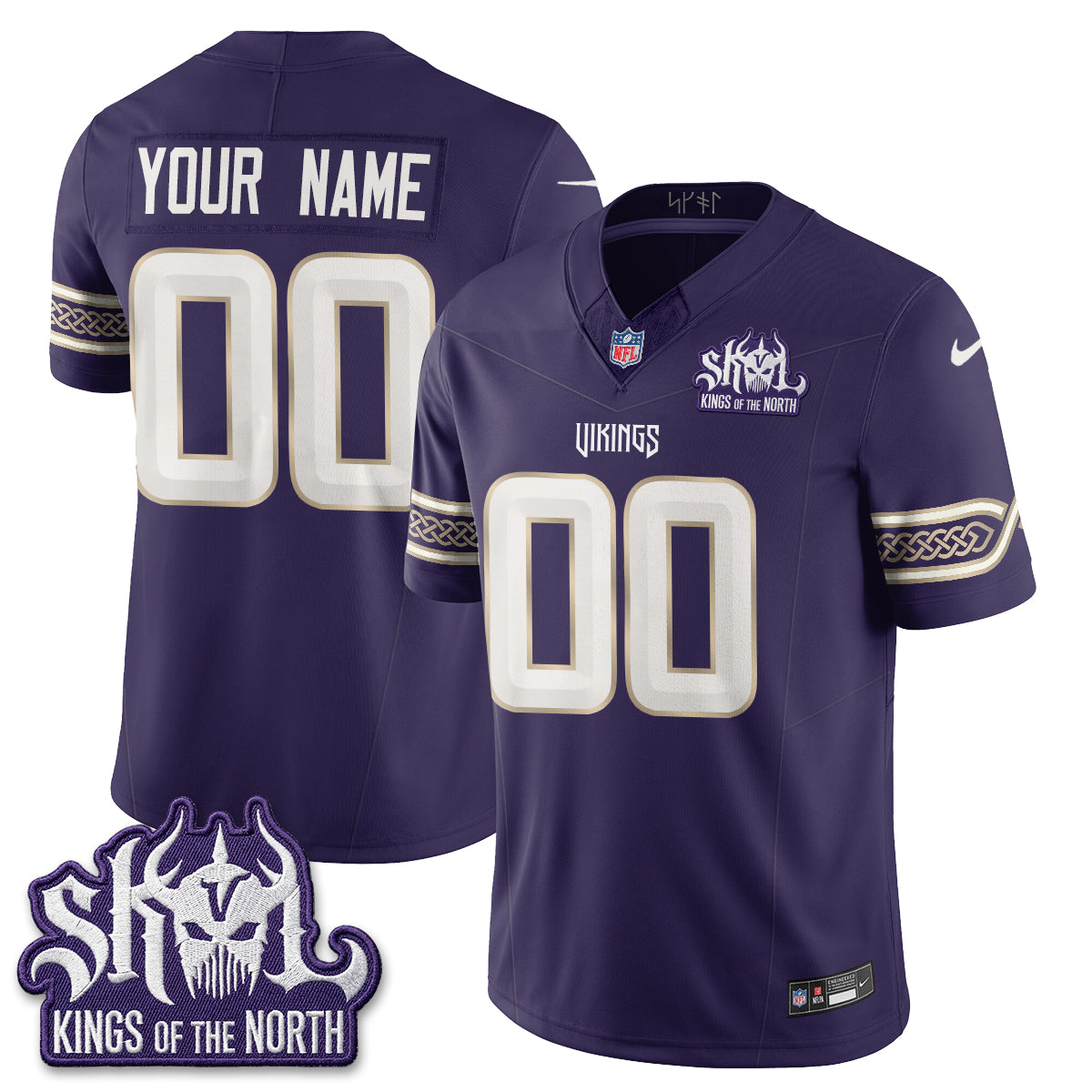 Minnesota Vikings 2026 "Rivalries" Edition Vapor Custom Jersey - Stitched