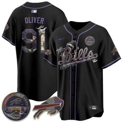 BUF 2026 Nightmare Edition Vapor Baseball Jersey - Stitched