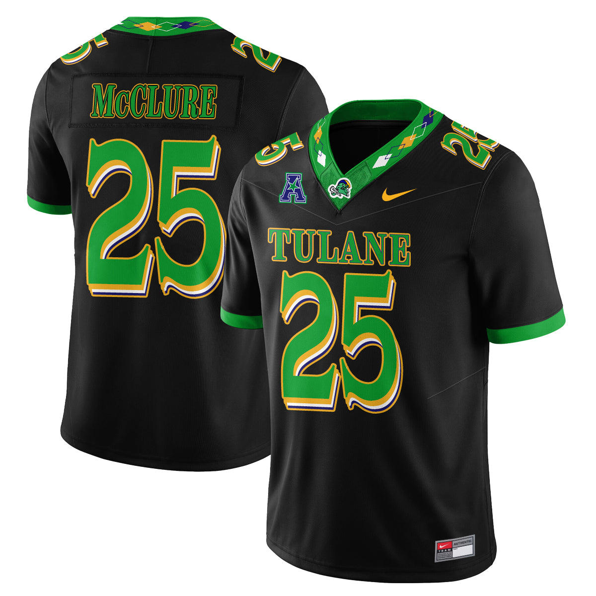 Tulane Green Wave 2026 City Football Vapor Jersey - Stitched