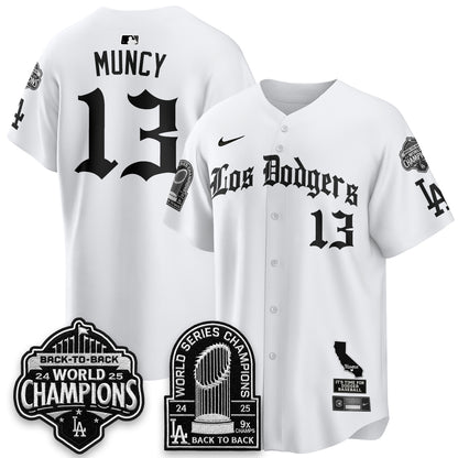 LAD World Series Champions Vapor Premier Limited Gothic Edition Jersey - All Stitched